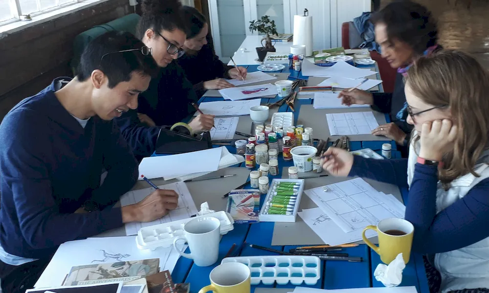 Teaching art classes lessons